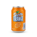 Refresco Carbonatado Santa Orange 330 ml - Soda Refrescante Sabor Naranja