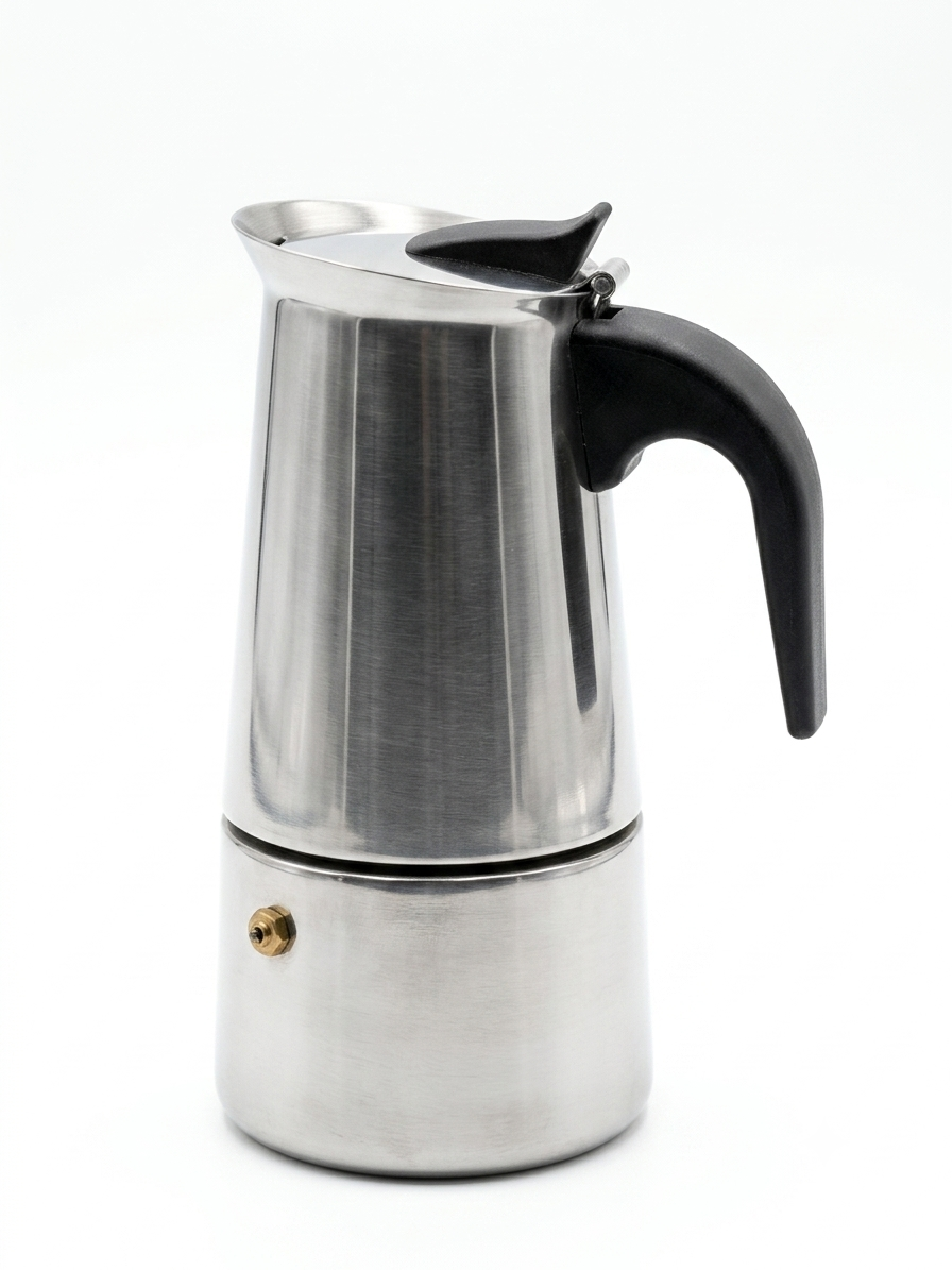 Cafetera Espresso Maker Italiana de Acero Inoxidable - 6 Tazas (300 ml)