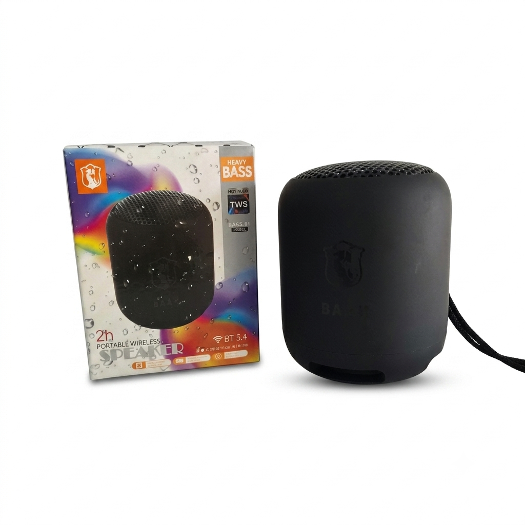 Mini Parlante Inalámbrico Portátil BAKU Heavy Bass - Bluetooth 5.4 con Soporte TWS