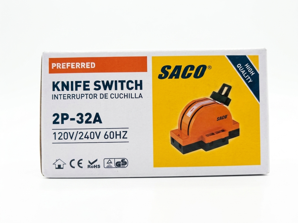 Interruptor de Cuchilla SACO® 2P-32A