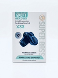 Auriculares Inalámbricos Deportivos X33 - Super Bass (True Wireless Stereo 5.49)